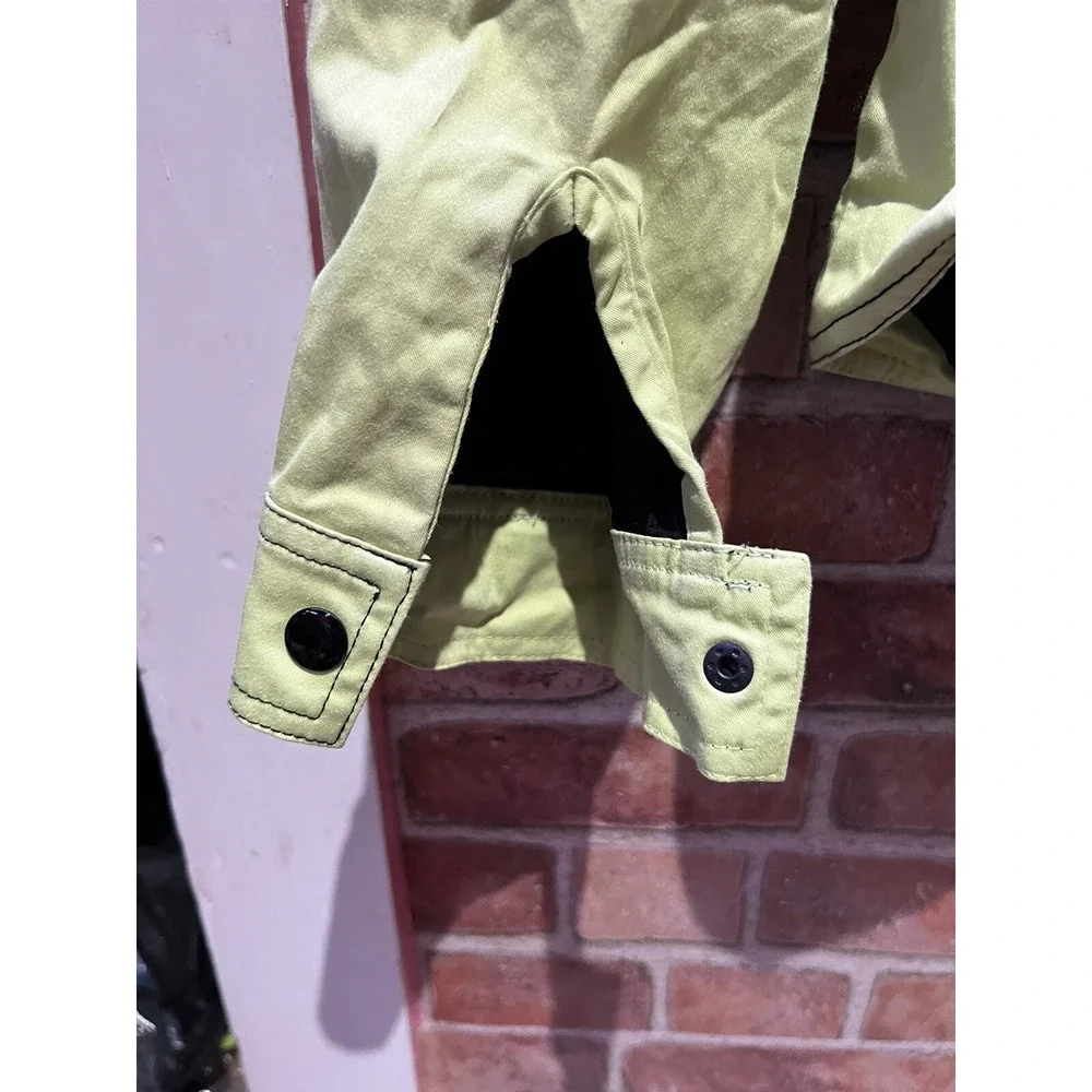 Vintage Maggy London Size 8 Lime Green/‎ Black Long Slv Full Zip Casual Jacket